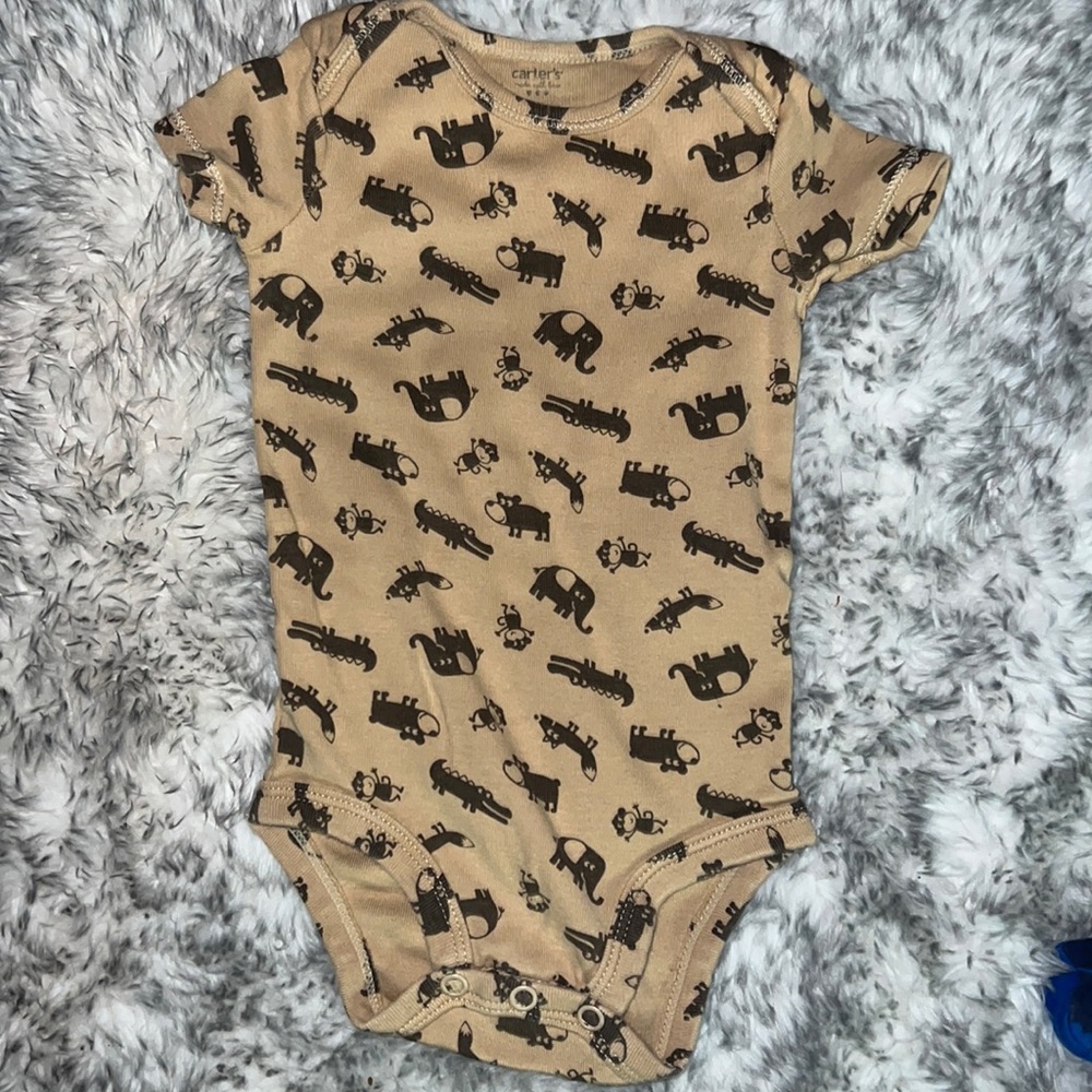 Carter’s, brown, safari onesie!